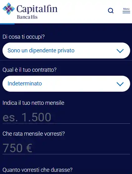 Simulazione prestito Banca Ifis