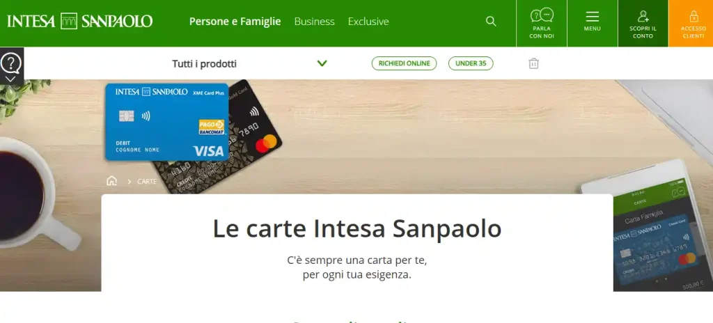 sito ufficiale Intesa Sanpaolo